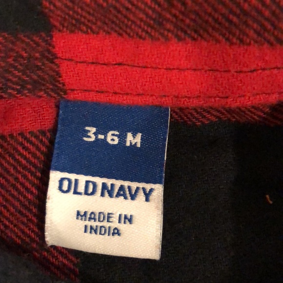Old Navy classic red Plaid Baby Shirt - Picture 2 of 6